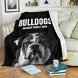 Bulldogs Because People Suck Sherpa Fleece Blanket Gifts For Family, For Couple