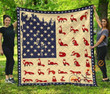 Fox Flag Premium Quilt Blanket Bedding Set
