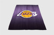 Los Angeles Lakers Logo Sherpa Fleece Blanket Gifts For Family, For Couple
