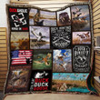 Duck Hunting Hooked On Quack Hunting Quilt Blanket Bedding Set