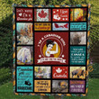 Don8217;T Worry I8217;M A Canadian Girl Quilt Blanket Bedding Set