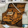 Obi-Wan Best Seller Fleece Blanket Gift For Fan, Premium Comfy Sofa Throw Blanket Gift
