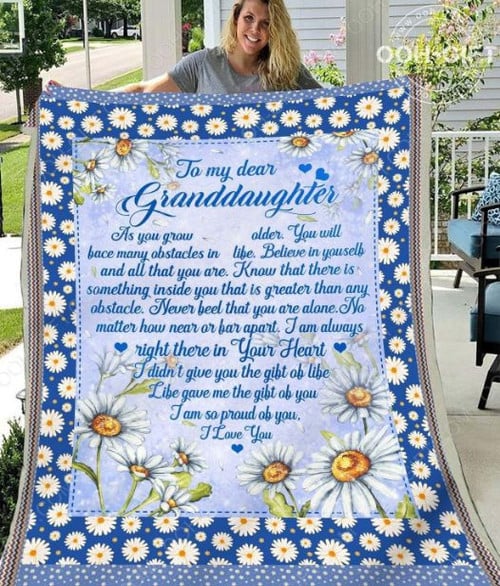 To My Granddaughter Fleece Blanket Quilt Blanket Bedding Set For Granddaughter Family Blanket