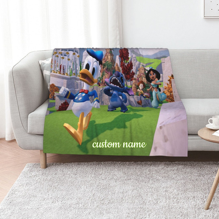 Disney Infinity Custom Name Quilt Blanket , Ideal For Home Decoration And Movie Lovers
