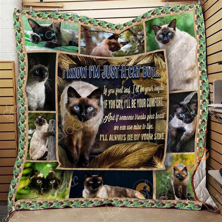 Siamese Cat Quilt Blanket Bedding Set With Pilliwcases Option