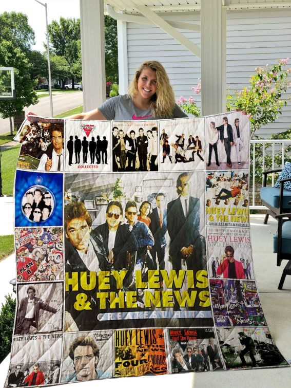 Huey Lewis And The News Greatest Hits Collection Quilt Blanket Bedding Set