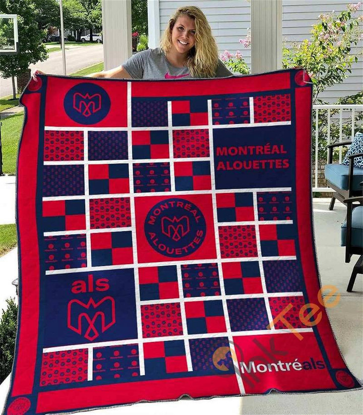 Montreal Alouettes 1 Quilt Blanket Bedding Set