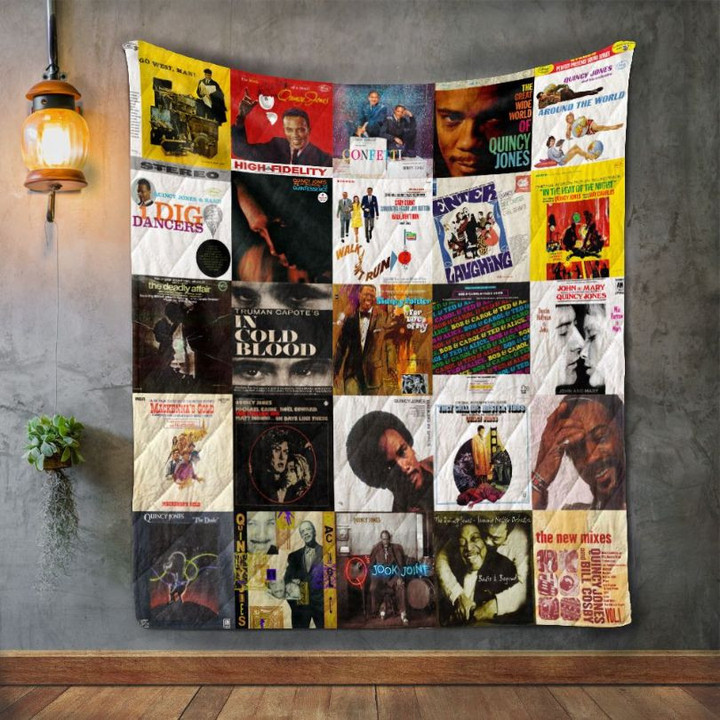 Quincy Jones Style 2 Album Covers Quilt Blanket Bedding Set