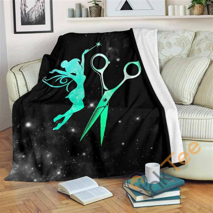 Fairy Hairstylist Sherpa Fleece Blanket Gifts For Family, For Couple