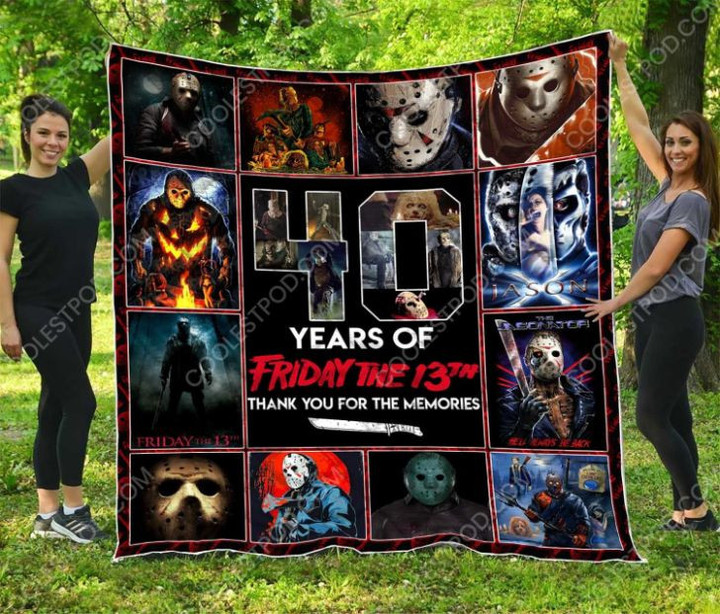 40 Years Of Friday The 13Th Collection Thank You For The Memories Quilt Blanket Bedding Set