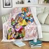 Cartoon Characters Disney Fleece Blanket Gift For Fan, Premium Comfy Sofa Throw Blanket Gift