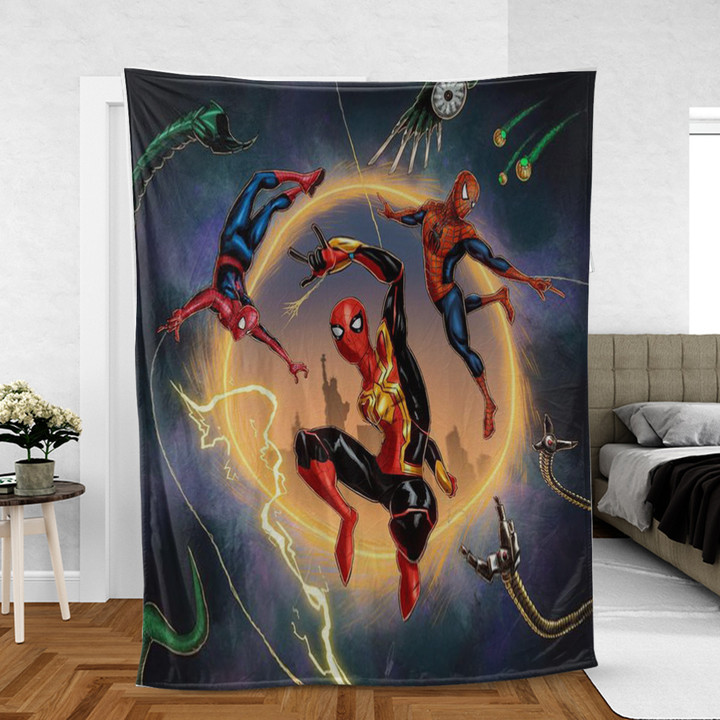 Spider-Man Gift For Fan, Spiderman No Way Home 102 Comfy Sofa Throw Blanket Gift