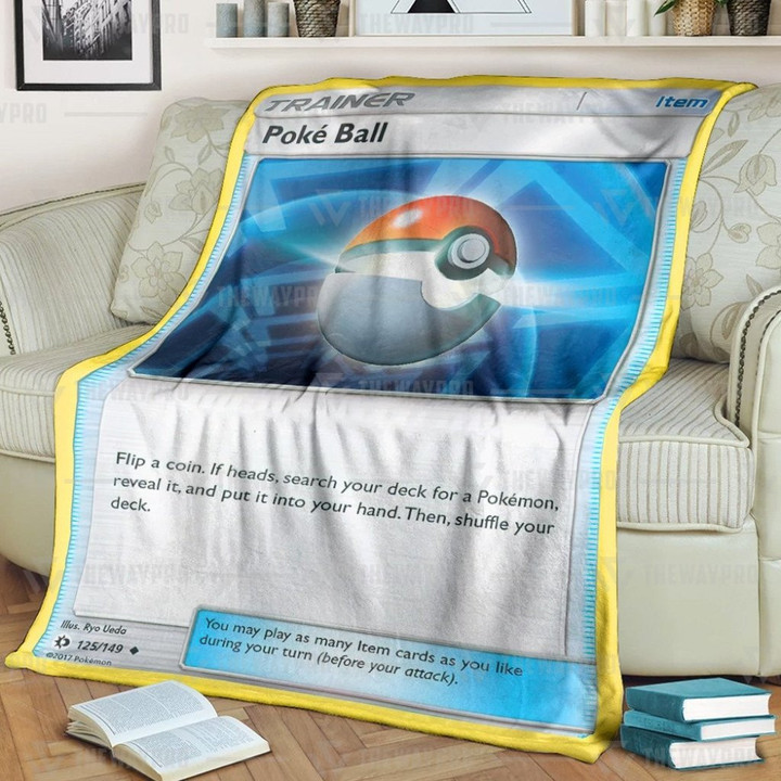 Pokemon Poke Ball Trainer Blanket