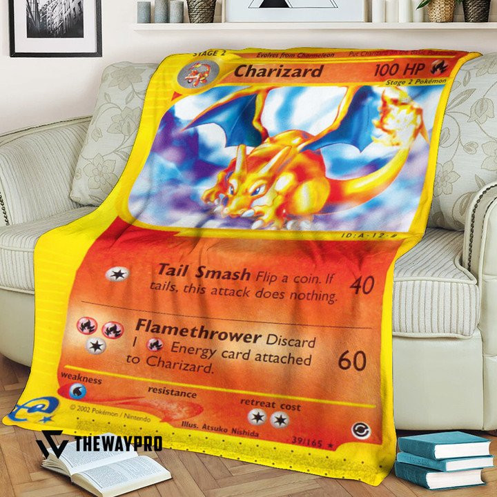 Pokemon Expedition Charizard Bedding Set And Quilt Blanket