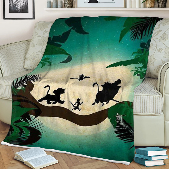 The Lion King Cartoon Fan Gift, The Lion King Hakuna Matata Comfy Sofa Throw Blanket Gift