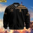 Premium Custom US Army Veteran Bomber Jacket VPVC802401, Gifts For US Army Veteran, Gifts On Father's Day, Veterans Day.