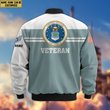 Premium Custom USAF Veteran Bomber Jacket VPVC802704, Gifts For US Air Force Veteran, Gifts On Father's Day, Veterans Day.