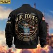 Premium Custom USAF Veteran Bomber Jacket VPVC803004, Gifts For US Air Force Veteran, Gifts On Father's Day, Veterans Day.