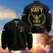 Premium Custom US Navy Veteran Bomber Jacket VPVC803102, Gifts For US Navy Veteran, Gifts On Father's Day, Veterans Day.