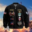 Premium Custom USAF Veteran Bomber Jacket VPVC803604, Gifts For US Air Force Veteran, Gifts On Father's Day, Veterans Day.