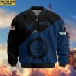 Premium Custom US Navy Veteran Bomber Jacket VPVC804302, Gifts For US Navy Veteran, Gifts On Father's Day, Veterans Day.