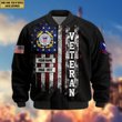 Premium Custom USCG Veteran Bomber Jacket VPVC804505, Gifts For Coast Guard Veteran, Gifts On Father's Day, Veterans Day.