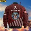 Premium Custom US Veteran Bomber Jacket VPVC804607, Gifts For US Veteran, Gifts On Father's Day, Veterans Day.
