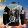 Premium Custom USAF Veteran Bomber Jacket VPVC804704, Gifts For US Air Force Veteran, Gifts On Father's Day, Veterans Day.