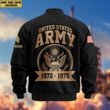 Premium Custom US Army Veteran Bomber Jacket VPVC804801, Gifts For US Army Veteran, Gifts On Father's Day, Veterans Day.