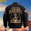 Premium Custom USMC Veteran Bomber Jacket VPVC804803, Gifts For US Marine Veteran, Gifts On Father's Day, Veterans Day.