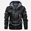 Premium Custom Unit US Navy Leather Jacket VPVC702233, Gifts For Navy Veteran, Gifts On Father's Day, Veterans Day.
