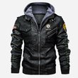 Premium Custom US Navy Leather Jacket VPVC702237, Gifts For Navy Veteran, Gifts On Father's Day, Veterans Day.