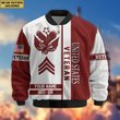 Premium Custom US Veteran Bomber Jacket VPVC805007, Gifts For US Veteran, Gifts On Father's Day, Veterans Day.
