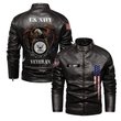 Premium US Navy Veteran Leather Jacket VPVC702306, Gifts For Navy Veteran, Gifts On Father's Day, Veterans Day.