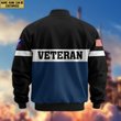 Premium Custom USCG Veteran Bomber Jacket VPVC805305, Gifts For Coast Guard Veteran, Gifts On Father's Day, Veterans Day.