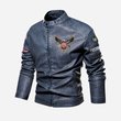 Premium Custom US Veteran Leather Jacket VPVC702336, Gifts For US Veteran, Gifts On Father's Day, Veterans Day.