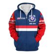 Premium Custom USCG Zip Up Hoodie VPVC609535, Gifts For Coast Guard Veteran, Gifts For Veterans Day.