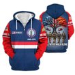 Premium Custom Army National Guard Zip Up Hoodie VPVC609538, Gifts For Army National Guard Veteran, Gifts For Veterans Day.