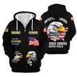 Premium Custom USMC Zip Up Hoodie VPVC609543, Gifts For Marine Veteran, Gifts For Veterans Day.