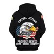 Premium Custom Vietnam Veteran Zip Up Hoodie VPVC609546, Gifts For Vietnam Veteran, Gifts For Veterans Day.