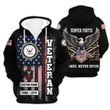 Premium Custom US Navy Zip Up Hoodie VPVC609552, Gifts For Navy Veteran, Gifts For Veterans Day.
