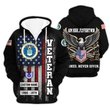 Premium Custom USAF Zip Up Hoodie VPVC609554, Gifts For Air Force Veteran, Gifts For Veterans Day.
