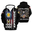Premium Custom Vietnam Veteran Zip Up Hoodie VPVC609556, Gifts For Vietnam Veteran, Gifts For Veterans Day.
