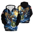 Premium Custom US Army Zip Up Hoodie VPVC609571, Gifts For Army Veteran, Gifts For Veterans Day.