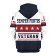 Premium Custom US Navy Zip Up Hoodie VPVC609592, Gifts For Navy Veteran, Gifts For Veterans Day.