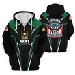 Premium Custom US Army Zip Up Hoodie VPVC609601, Gifts For Army Veteran, Gifts For Veterans Day.