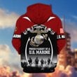 Premium Proud Parent Of A US Marine Zip Up Hoodie DPVC261011
