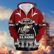 Premium Proud Parent Of A US Marine Zip Up Hoodie DPVC261011