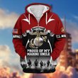 Premium Proud Of My Marine Uncle Zip Up Hoodie DPVC271011