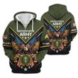 Premium Custom US Army Zip Up Hoodie VPVC609621, Gifts For Army Veteran, Gifts For Veterans Day.